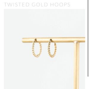 Emi Grannis Twisted Gold Hoops